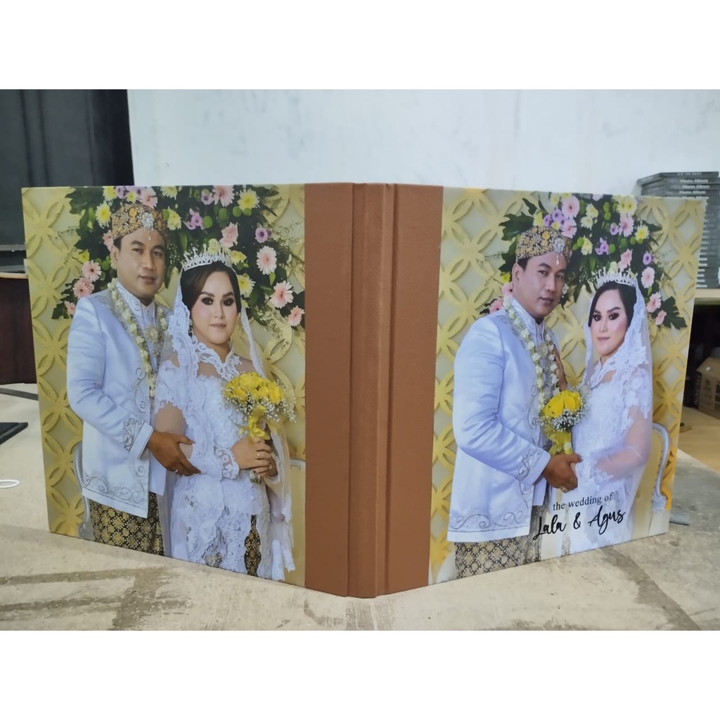2 buah album foto magnetik full cover foto