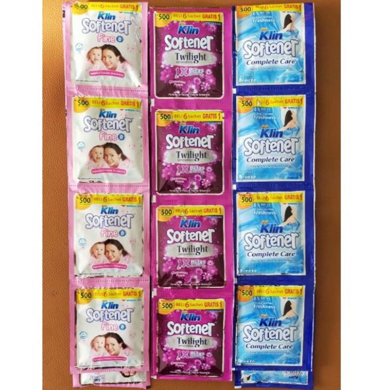 ㅞ Softener Soklin Sachet Pelembut dan Pewangi pakaian 1x bilas Renceng ビ