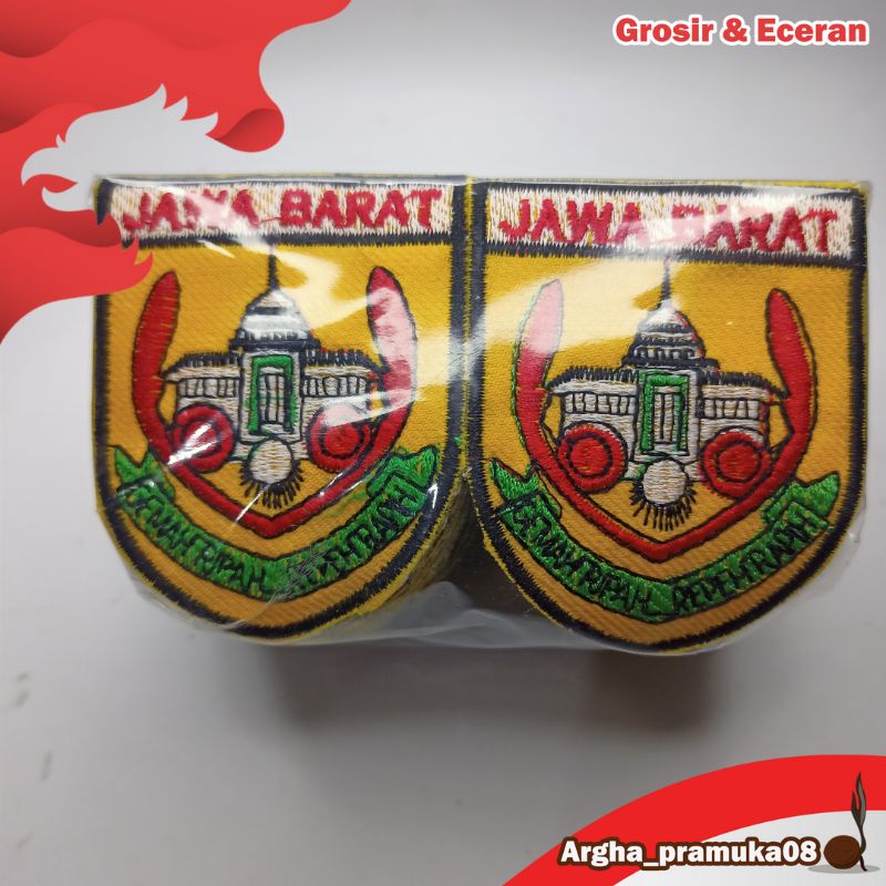 Bed Badge Kwarda Full bordir Jawa Lengkap Jateng Jatim Jabar dll satuan