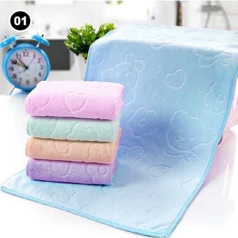 SERBI Handuk Mandi Anak Handuk Kecil 60cm x 30cm H31 Handuk Anak Handuk Microfiber 60x30cm Handuk Mandi Multifungsi Towel Bath Cute MBT876