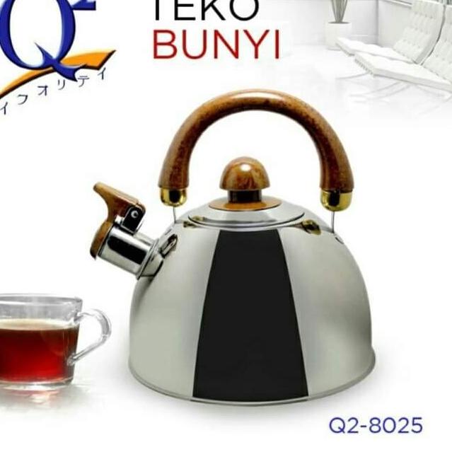 Harga Termurah TEKO BUNYI SIUL 2,5 LITER WHISTLING KETTLE STAINLESS STEEL / TEKO SIUL Q2-8025