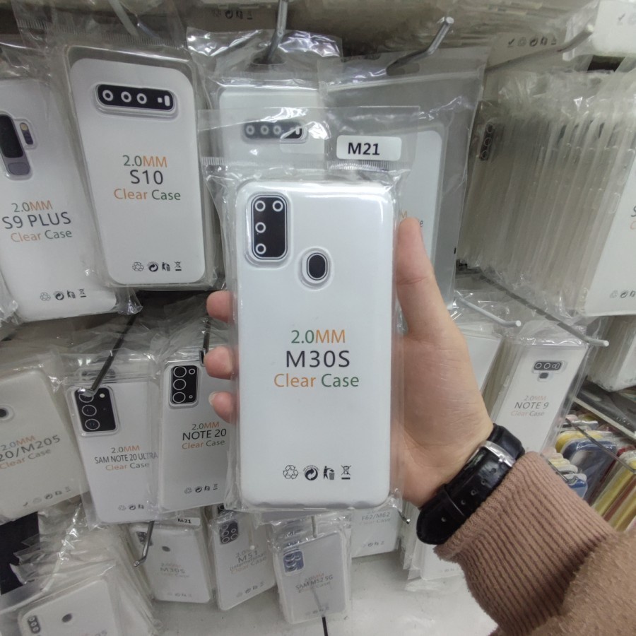 SAMSUNG M30S CASE SILICON SOFTCASE TRANSPARAN