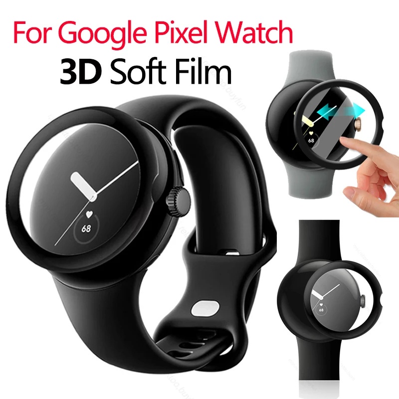 Film Pelindung Layar Smartwatch Google Pixel Full Cover Transparan Anti Air