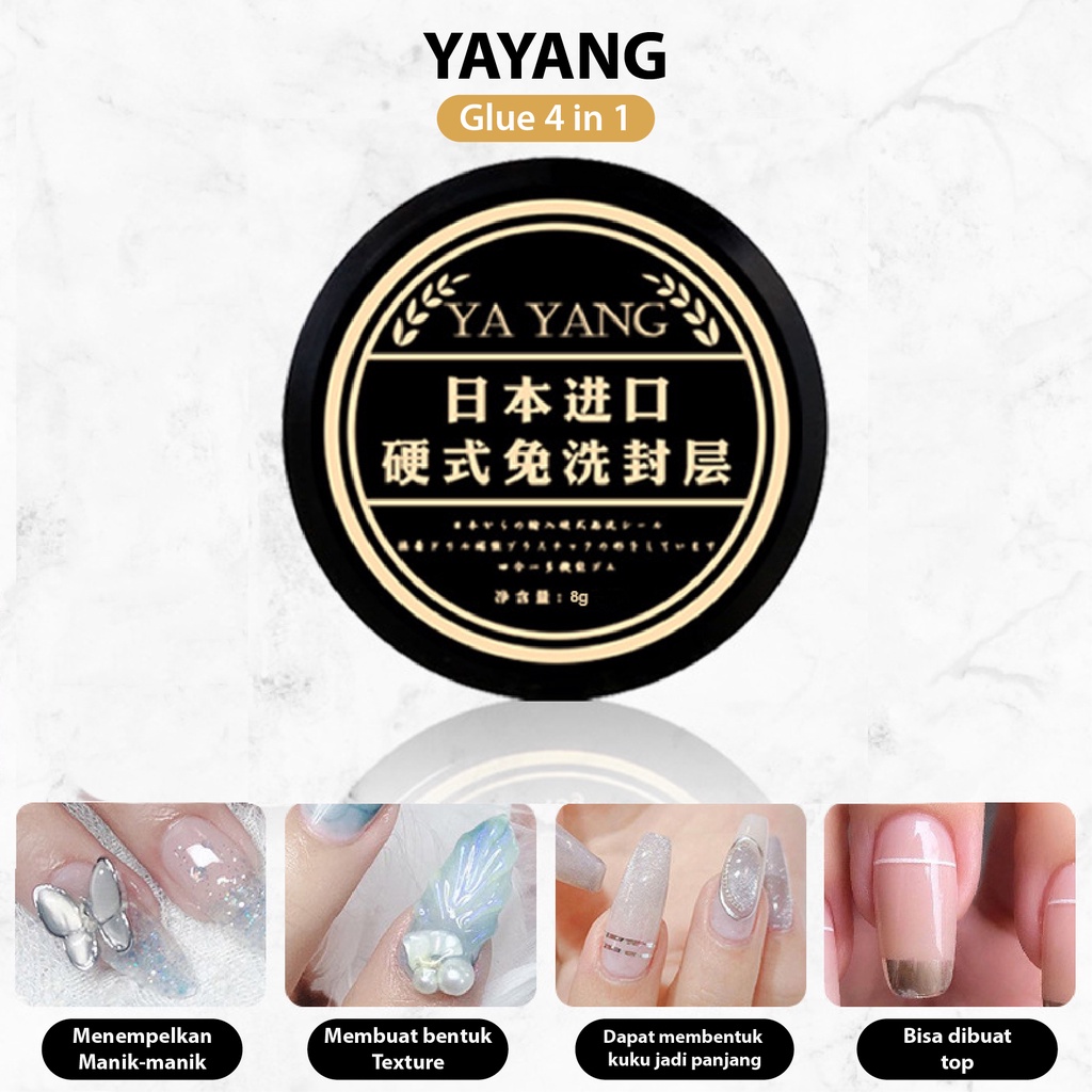 MSY Nail Glue Drill / Lem Aksesoris Nail Art / Lem Aksesoris Nail Gel / Lem Nail Art Rhinestone Glue 5in1