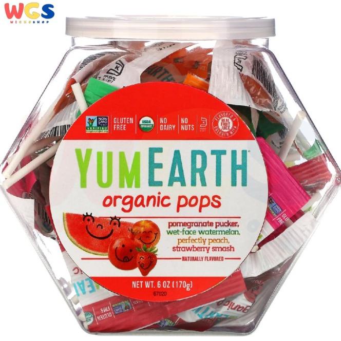 

BAYAR DITEMPAT Permen YumEarth Organic Lollipops 6 oz (170 g) 27 pops /PERMEN LUNAK/PERMEN VIRAL/PERMEN MILO/PERMEN YUPI/PERMEN JADUL/PERMEN KARET
