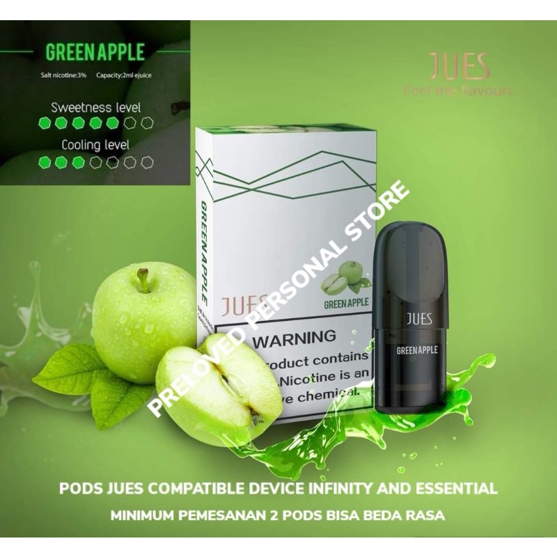 Jues Infinity Essential 1 Pack 1 Pods Pro Green Apple