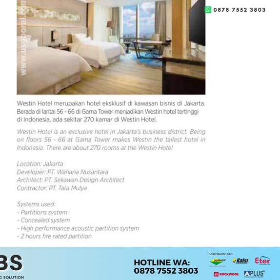 Papan Gipsum TAHAN API FIRESTOP Jayaboard 13 mm - Gypsum Jayaboard