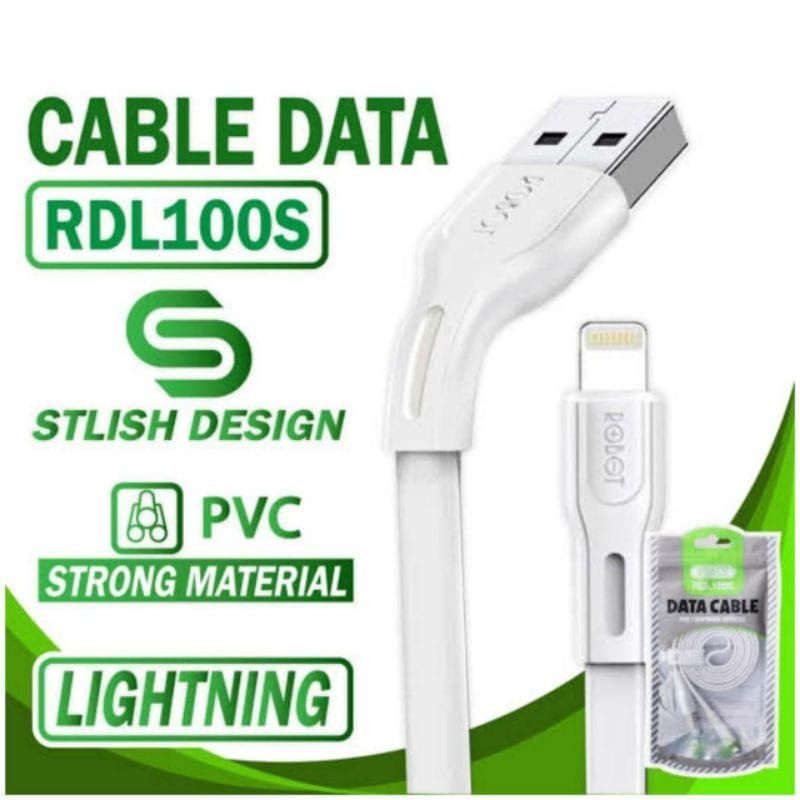 KABEL DATA ROBOT IPHONE RDL100 KABEL CHARGER CASAN ROBOT IPHONE RDL100