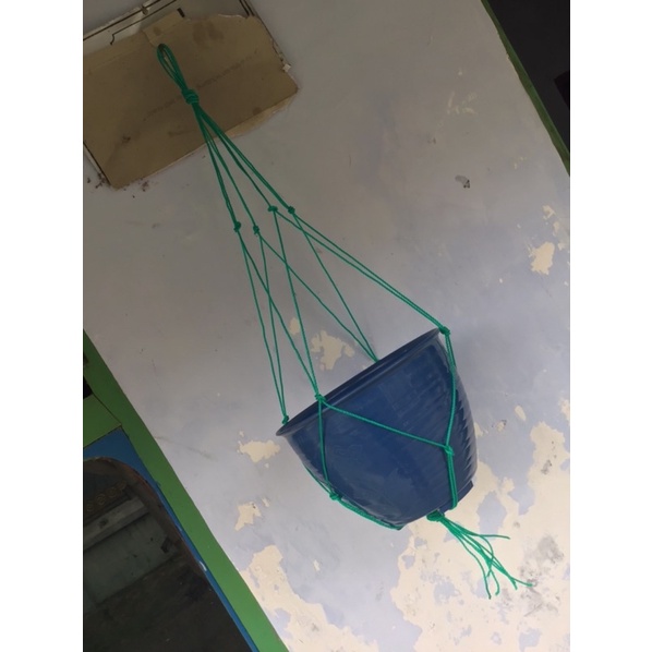 PALING MURAH Tali pot gantung hijau 80cm tali tambang pot gantung 2mm