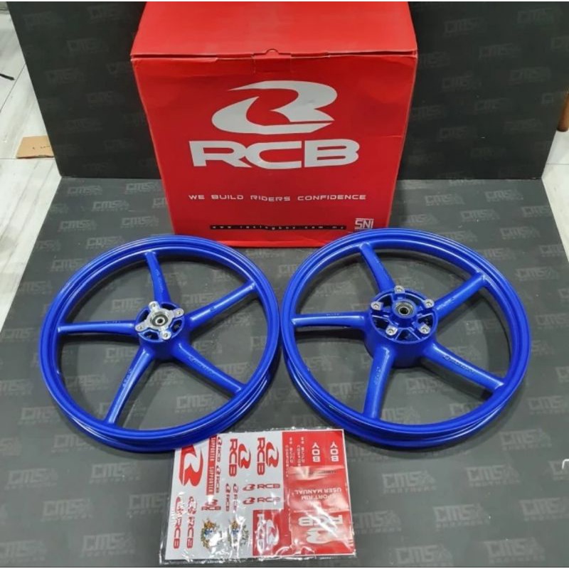 Pelek veleg velek velg racing boy rcb jupiter mx king 150 y15zr 17 160 palang 5 biru