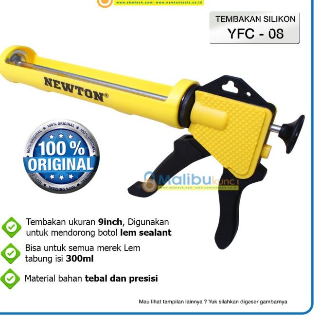 

YFC-08 Tembakan Lem Silikon/ Silicone Sealent Caulking Gun/ NEWTON
