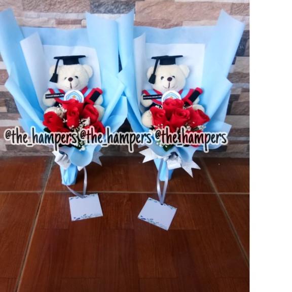 buket bunga / boneka wisuda / buket boneka / hadiah wisuda murah