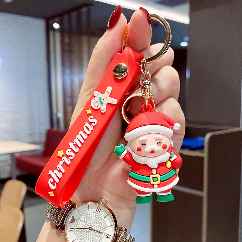 Gantungan Kunci Bentuk Boneka Kartun Babi Untuk Hadiah Natal