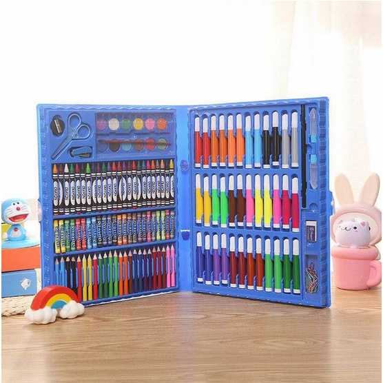 BB7 - Alat Tulis Set Crayon Set 150Pcs Pensil Warna Alat Lukis Oil Pastel Crayon Set