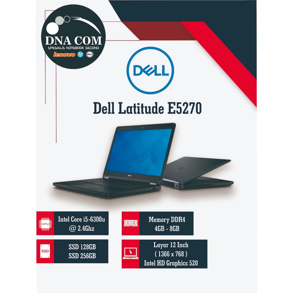 Dell Latitude E5270 5280 5290 Core i5 | Murah / Berkualitas / Bergaransi