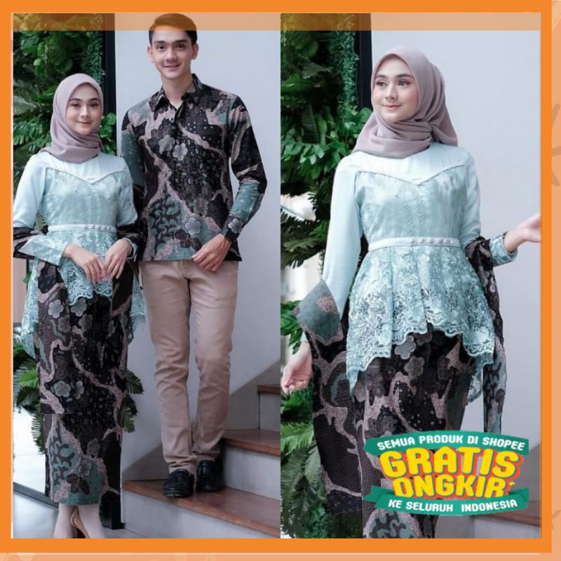 SPESIAL NATAL 2022 SETT COUPLE KEBAYA ALEENA ALENA MODERN WISUDA MURAH LAMARAN TUNANGAN KEREN KEKINI