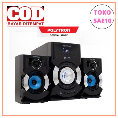 Polytron Speaker Bluetooth PMA 9507 BAZZOKE Speaker Multimedia Polytron PMA9507 Karaoke USB FM Aux
