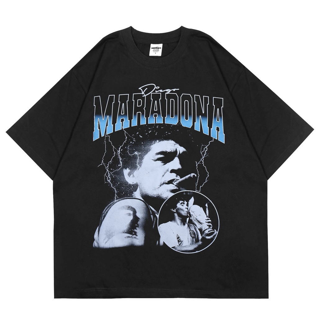 Sty Tshirt Maradona Black Oversized