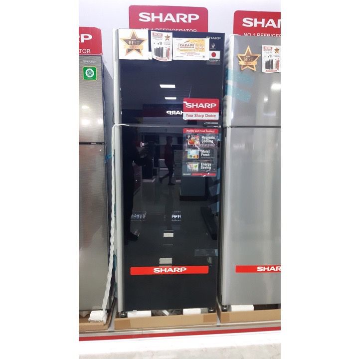 SHARP KULKAS LEMARI ES PENDINGIN REFRIGERATOR FRIDGE SJ IG471PG-BK  571PG-BK