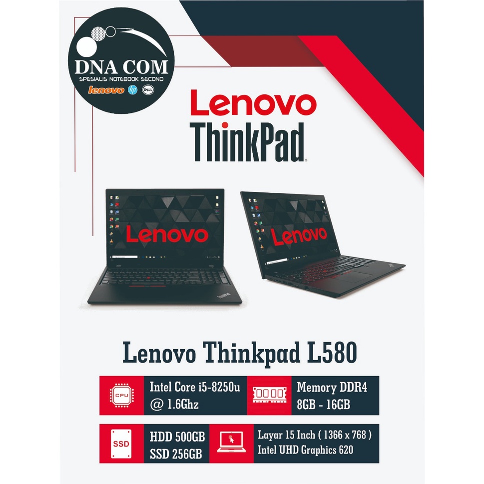 Lenovo Thinkpad L580 i5 Gen 8 | 8GB | SSD 256GB | Keyboard Numlock