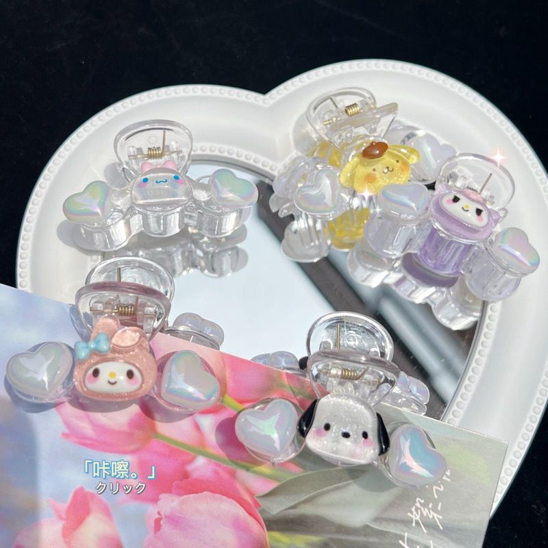 JEPIT RAMBUT JEPITAN SANRIO MELODY CINNAMOROLL POCHACCO DOG KUROMI POMPOMPURIN PURIN LOVE IMPOR AKSESORIS RAMBUR HAIR ACC