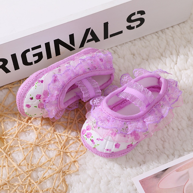 NEW Prewalker baby / sepatu belajar berjalan bayi perempuan motif renda