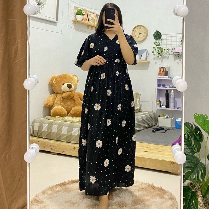 Daster kimono panjang/daster semata kaki/daster kekinian/daster/daster jumbo/daster busui/daster bal