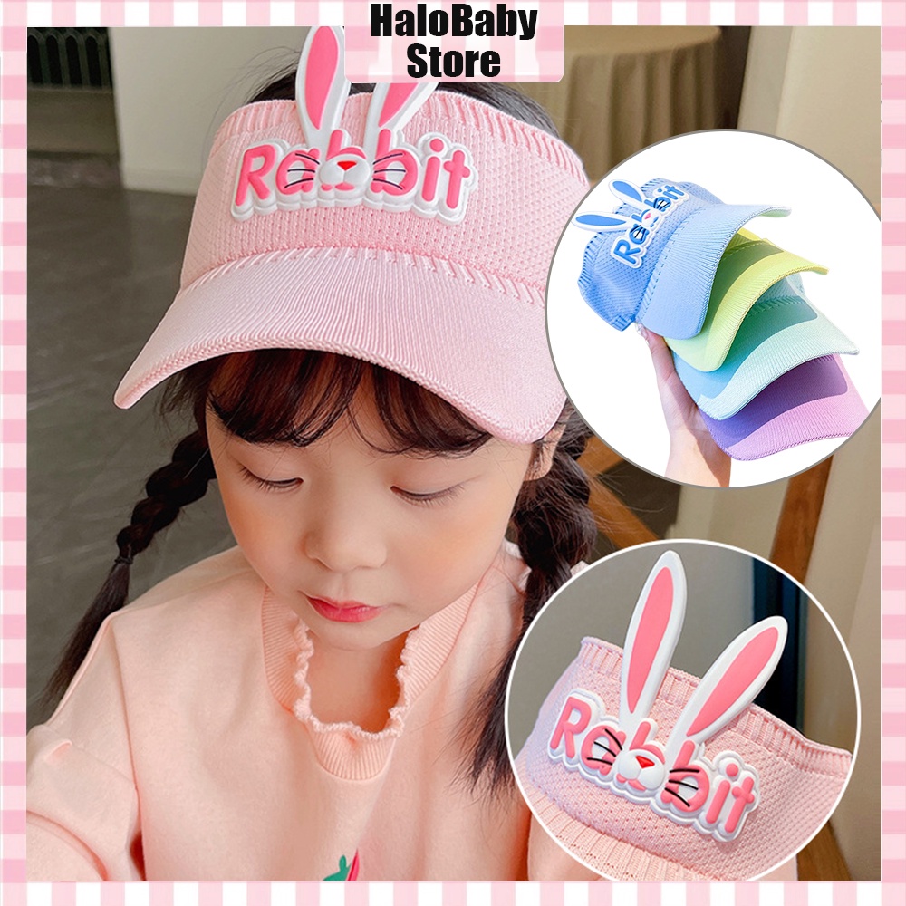 Halo Baby Topi Anak Topi Golf Senam Pantai/Anak Visor Topi Rajut Anak  Topi Golf Anak/Anak Visor Topi MOTIF KARTUN ANTI UV LUCU ANAK LAKI PEREMPUAN/Rajut Karet Topi Anak