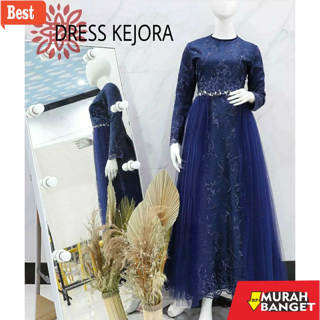 model dress terbaru 2022 ALOD_DRESS KEJORA / DRESS BRUKAT MEWAH / DRESS MODELBARU / MAXY BRUKAT KEKI