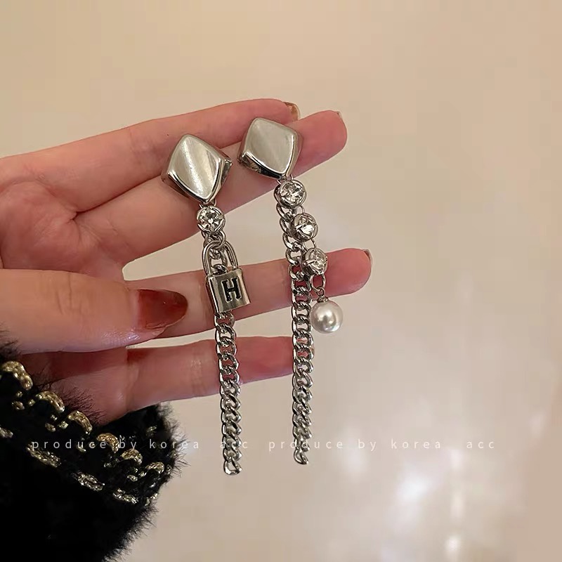 Anting Rumbai Bahan 925 Silver Needle Gaya Korea Untuk Wanita