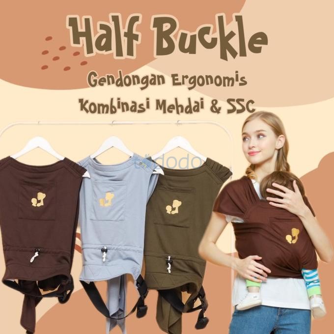 Gendongan Bayi Kombinasi Ssc Dan Mehdai Mere Et Moi Half Buckle