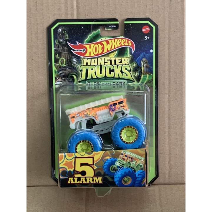 Hotwheels Monster Trucks Glow in the Dark 5 Alarm