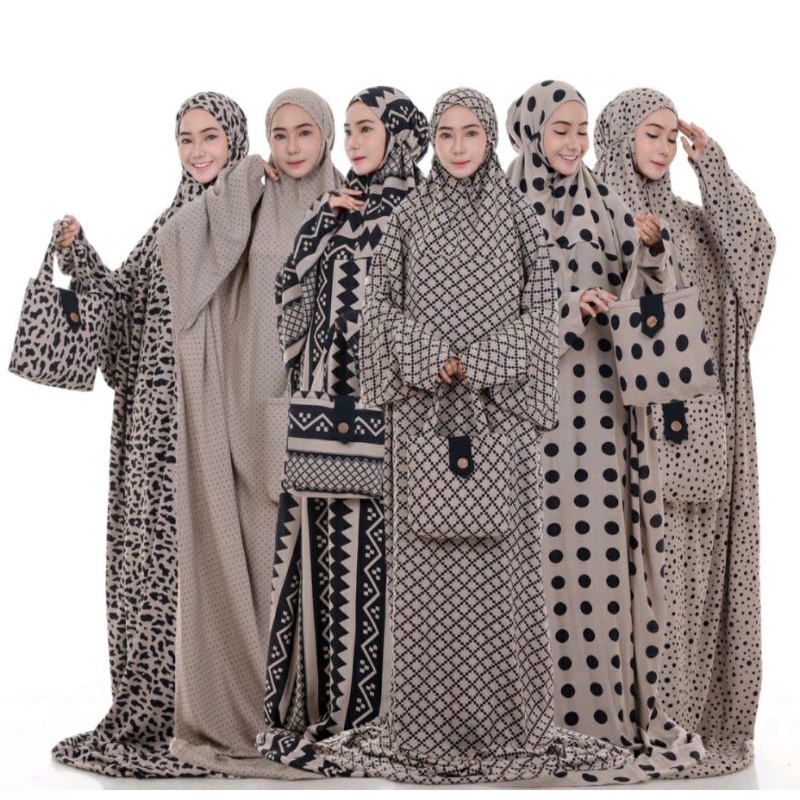  Elmika Store  Mukena Terusan Hadramaut Syari Milo || Mukena Jumbo || Mukena Bali || Mukena Terusan 