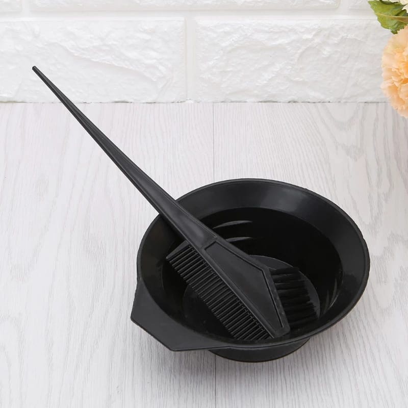 Mangkok Cat Bleaching Rambut + Sisir Semir / Tempat Mewarnai Rambut Mangkuk Semir 2 in 1 Semir Cat Rambut