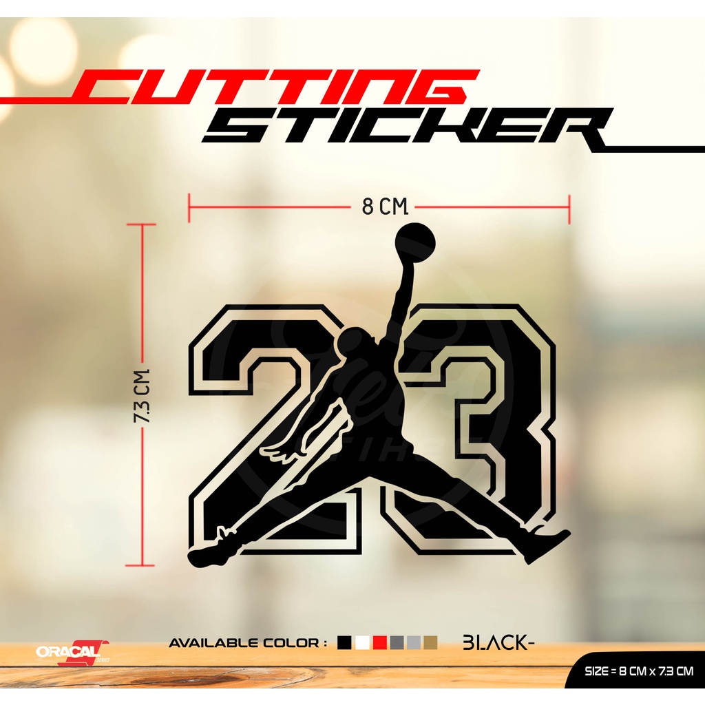 Cutting Sticker Air Jordan 23 | Stiker Cutting Air Jordan 23 | Stiker Air Jordan 23