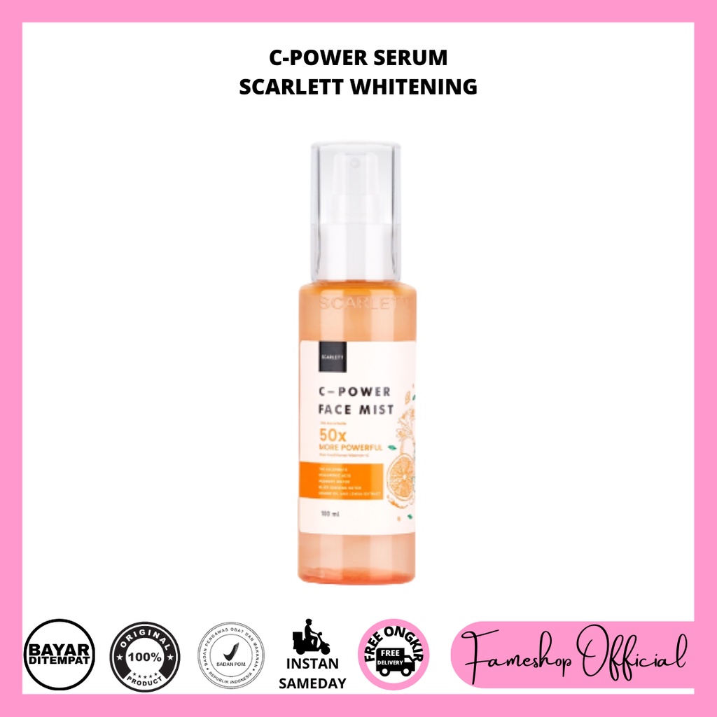 SCARLETT WHITENING C-Power Face Mist