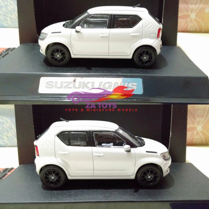 Diecast Suzuki Ignis White Dealerbox Japan Skala 1:43 NUSEL