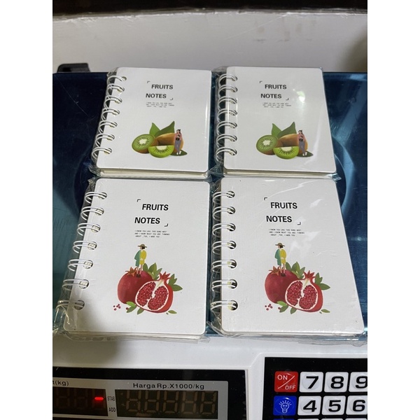

memo notes ring motif buah fruit satuan
