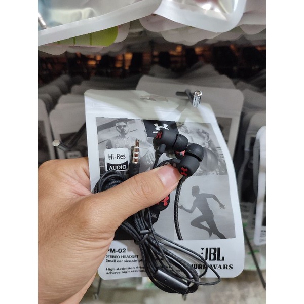handsfree JBL MP3 handset earphone JBL MP3 paking plastik