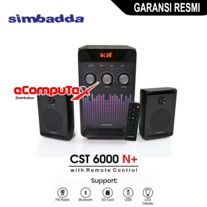 SPEAKER SIMBADDA CST 6000N+ / 6000 N+ BLUETOOTH USB BASS DISPLAY RADIO