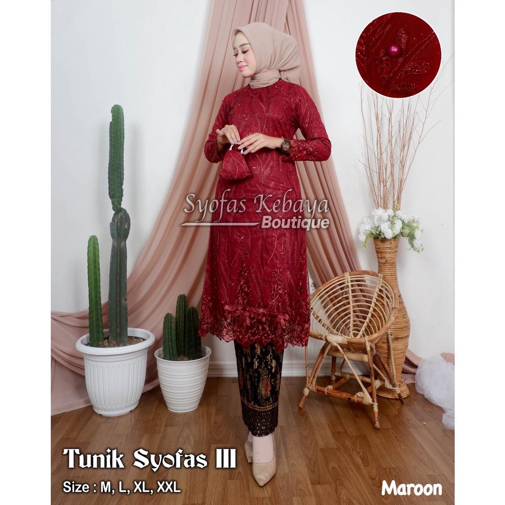 Setelan Kebaya Tunik Tulle Bordir / Kebaya / Kebaya Modern / Kebaya Kondangan / Kebaya Wisuda / Kebaya Tunik / Tunik / Kebaya Brukat / Kebaya Wisuda / Kebaya Kurung Modern