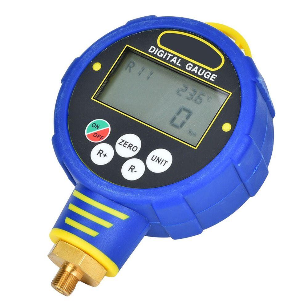 Top Low/High Digital Manifold Gauge Elektronik 100Bar/10Mpa Vacuum Meter Pendingin Pressure Tester