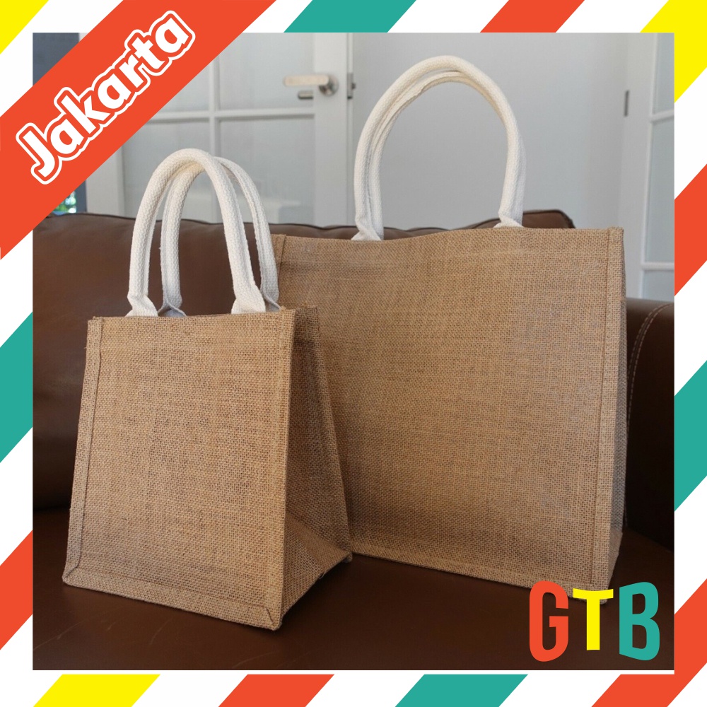 ❤GTB❤ Tote Bag Tas Karung Goni/Tas Goni/Artistic Kanvas Hand Bag Muji Premium Quality W181