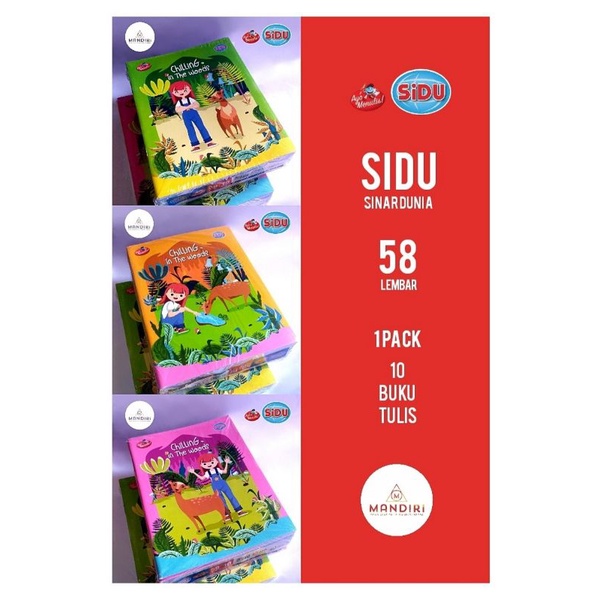 

[ 58 LEMBAR ] SiDU Buku Tulis SINAR DUNIA • newest series • Buku Tulis Sekolah / Buku Tulis Bergaris / Buku Tulis Lucu