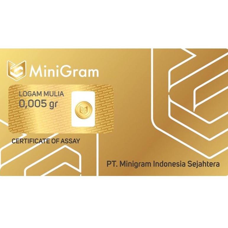 ㄳ MINIGRAM 0,005 Gram / Logam Mulia 24 Karat / Marchandise Mini Gold / Emas Mini HOT SALES 3799 ⁂