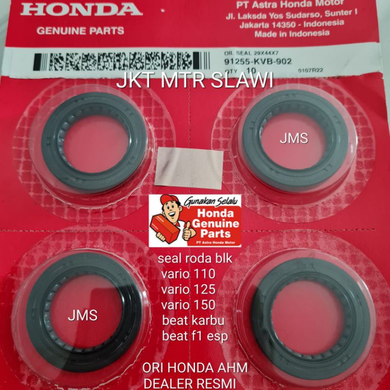 91255 KVB 902 Seal roda belakang vario 110 carbu vario 110 techno,beat karbu, beat f1 asli honda