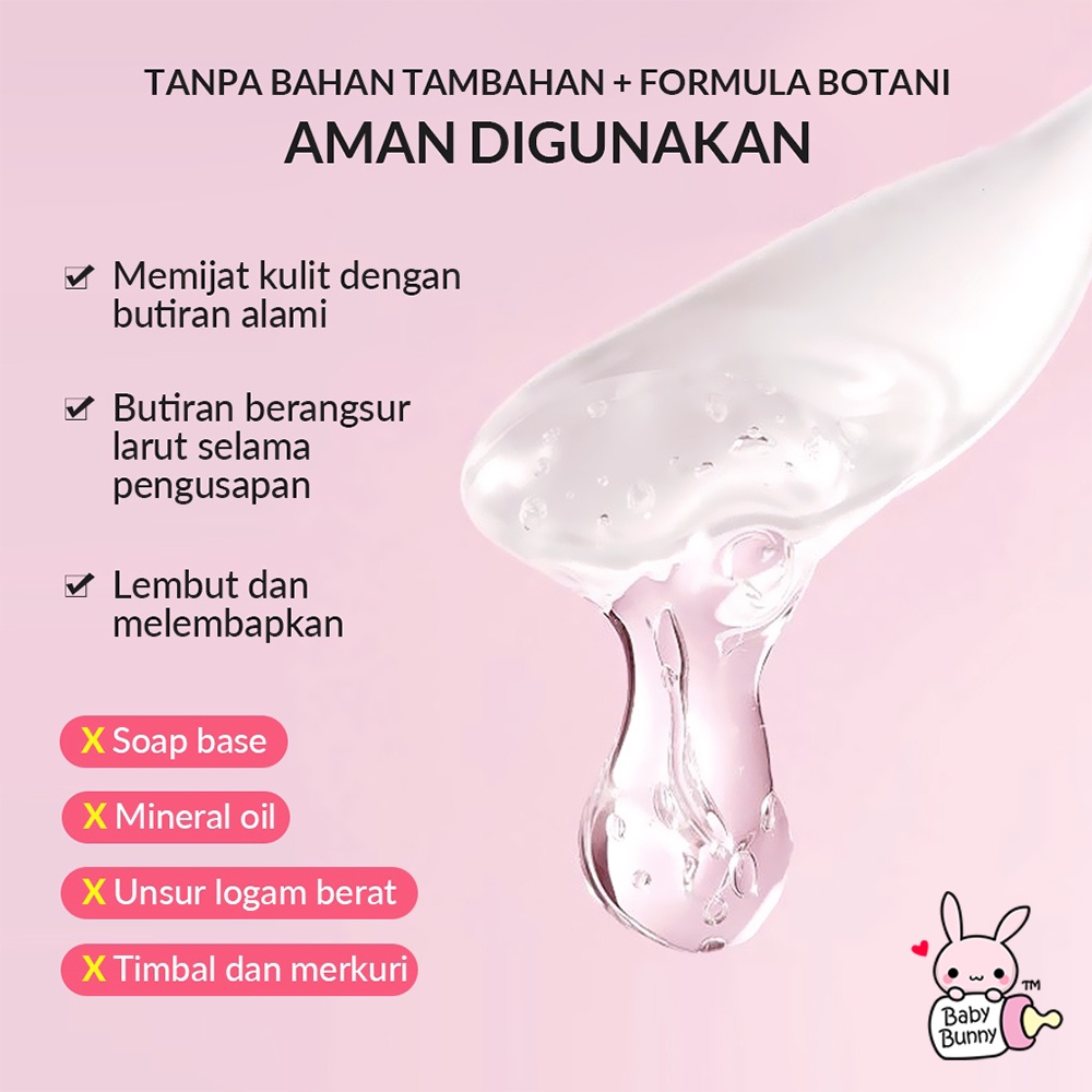 ❤ BELIA ❤ BIOAQUA Body Exfoliating Gel Aloe Peach 350g | Body Scrub | Niacinamide | Brightening | Smooth | Nourishing | BPOM