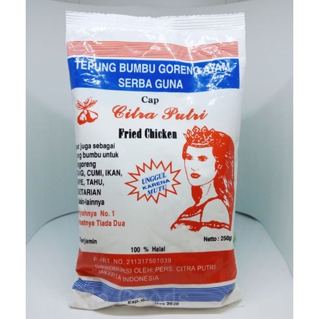 

TEPUNG CITRA PUTRI GORENG SERBAGUNA 250GR