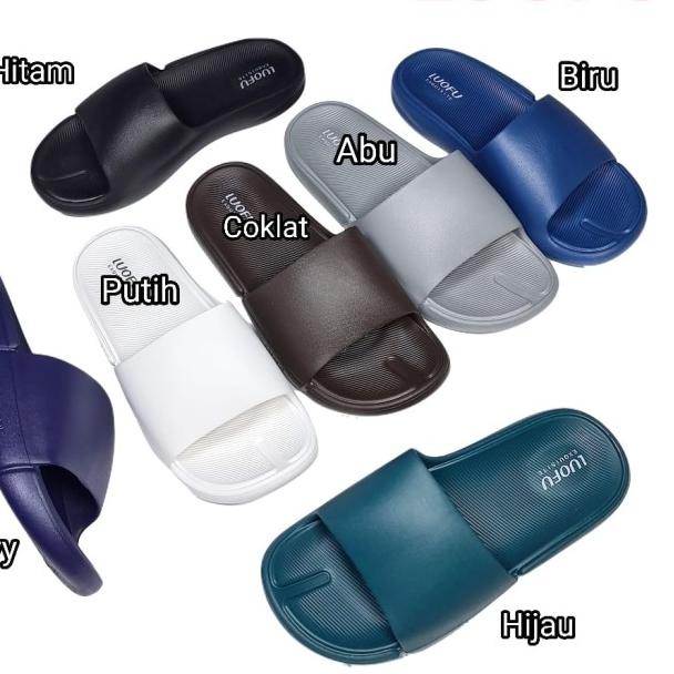 jelly sandal pria luofu sendal baim cowok karet import E6211E01