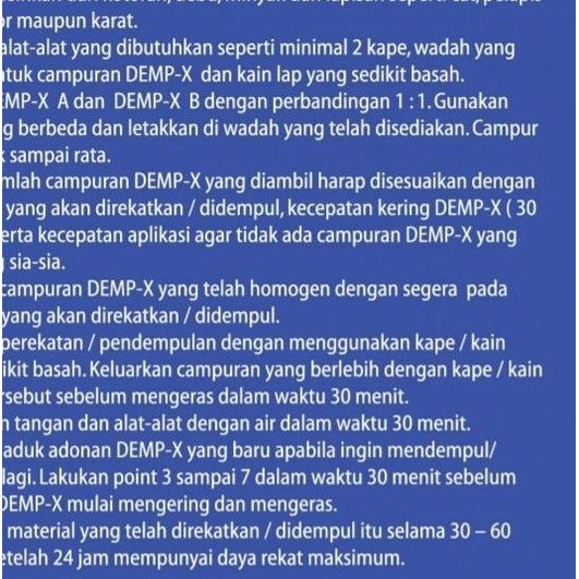 

Perekat Anti Bocor Kolam Renang Merekat Dalam Air Dempul Kapal DEMP-X - CREAM